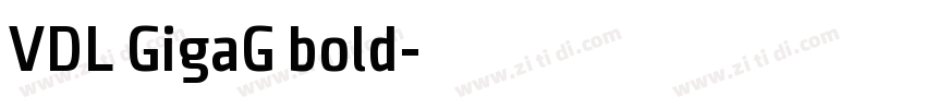 VDL GigaG bold字体转换